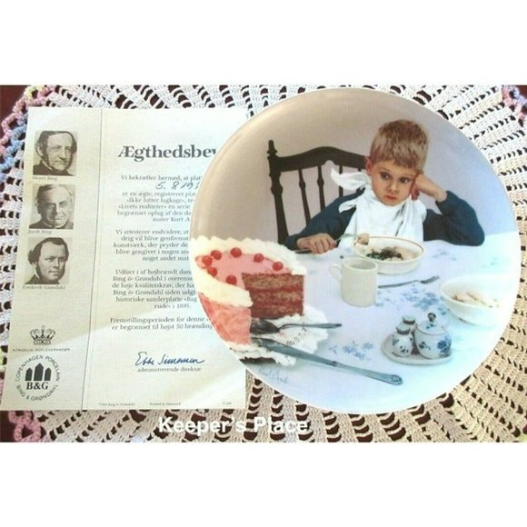 B&G Copenhagen Plate FIRST THINGS FIRST 3rd Issue In Moments Of Truth Kurt Ard - Picture 2 of 10